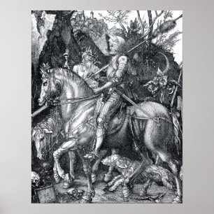 Ritter, Tod und Teufel - Albrecht Dürer Poster