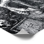 Ritter, Tod und Teufel - Albrecht Dürer Poster (Ecke)