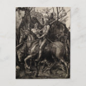 Ritter, Tod und Teufel durch Albrecht Durer Postkarte (Vorderseite)