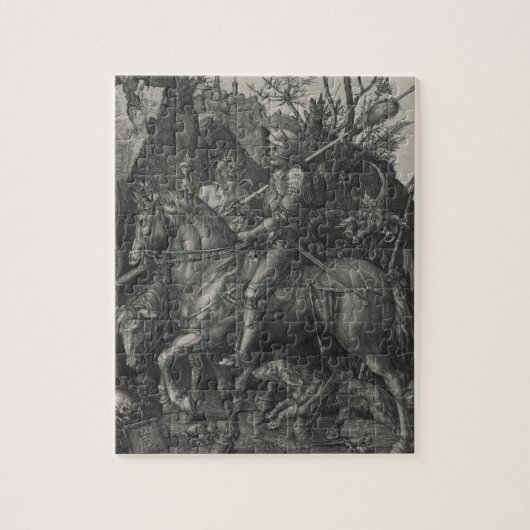 Ritter, Tod und Teufel durch Albrecht Durer Puzzle (Vertikal)