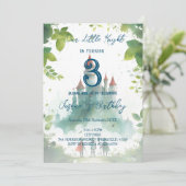 Ritter und Burgjunge Geburtstagsparty Einladung (Stehend Vorderseite)