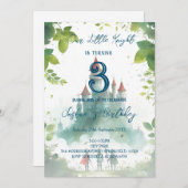 Ritter und Burgjunge Geburtstagsparty Einladung (Vorne/Hinten)