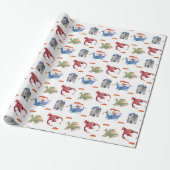 Ritter und Drache Geschenkpapier (Ungerollt)