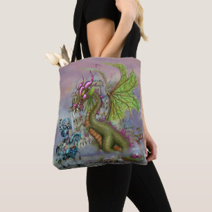 Ritter und Drache Kunst-Tragetasche Tasche