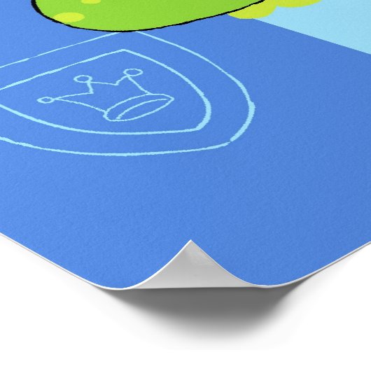 Ritter und Drache Poster (Ecke)