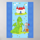 Ritter und Drache Poster (Vorne)