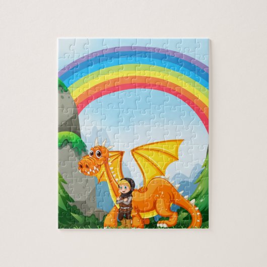 Ritter und Drache Puzzle (Vertikal)