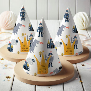 Ritter und Drachen   Fairytale King Crown Partyhütchen