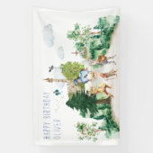 Ritter und Drachen | Königlicher Mittelalter Gebur Banner (Vertikal)