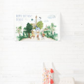 Ritter und Drachen | Königlicher Mittelalter Gebur Banner (InSitu)