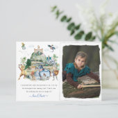 Ritter und Drachen | Königlicher Mittelalter Gebur Dankeskarte (Stehend Vorderseite)