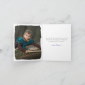 Ritter und Drachen | Königlicher Mittelalter Gebur Dankeskarte (Innenseite)