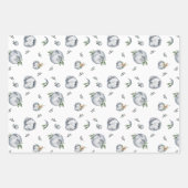 Ritter und Drachen | Königlicher Mittelalter Gebur Geschenkpapier Set (Vorderseite 2)