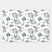 Ritter und Drachen | Königlicher Mittelalter Gebur Geschenkpapier Set (Vorderseite)