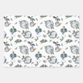 Ritter und Drachen | Königlicher Mittelalter Gebur Geschenkpapier Set