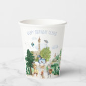 Ritter und Drachen | Königlicher Mittelalter Gebur Pappbecher (Vorderseite)