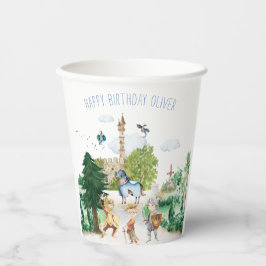 Ritter und Drachen | Königlicher Mittelalter Gebur Pappbecher