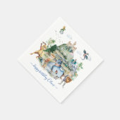 Ritter und Drachen | Königlicher Mittelalter Gebur Serviette (Ecke)