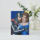 Ritter und Drag Queen Postkarte (Stehend Vorderseite)