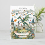 Ritter und Dragon Royal Medieval Junge Geburtstag Einladung<br><div class="desc">Kleiner Ritter mit Dragon zum Geburtstag Einladung</div>