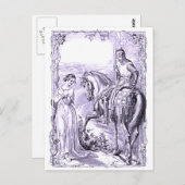 Ritter und Lady Postkarte (Vorne/Hinten)