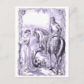 Ritter und Lady Postkarte (Vorderseite)