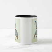 Ritter und Pferd in der Rüstung, Platte von 'einer Tasse (Zentrum)