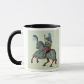 Ritter und Pferd in der Rüstung, Platte von 'einer Tasse (Links)