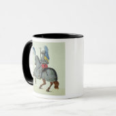 Ritter und Pferd in der Rüstung, Platte von 'einer Tasse (Vorderseite Links)