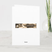 Ritter und Rüstung mit Pferdemerkarte Karte (Rückseite)