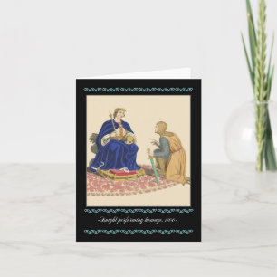 Ritter und Rüstung Mittelalterliche Karte, 1100 Ri Karte