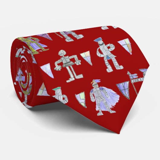Ritter und Schilder Krawatte (Gerollt)