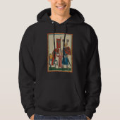 Ritter und Squire, mittelalterliche Kunst des 14.  Hoodie (Vorderseite)