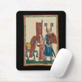 Ritter und Squire, mittelalterliche Kunst des 14.  Mousepad (Mit Mouse)