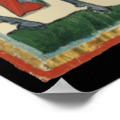 Ritter und Squire, mittelalterliche Kunst des 14. Poster (Ecke)