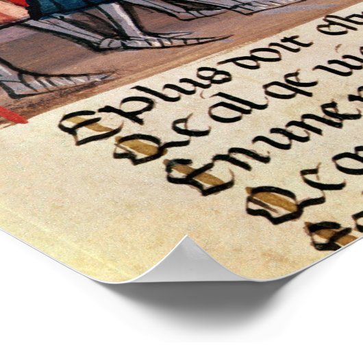 Ritter versprechen ihre Loyalität Poster (Ecke)