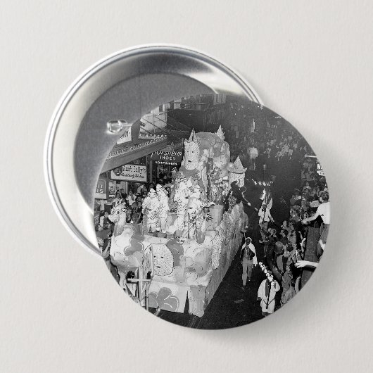 Ritter von Babylon New Orleans Mardigras 1955 Button (Vorne & Hinten)