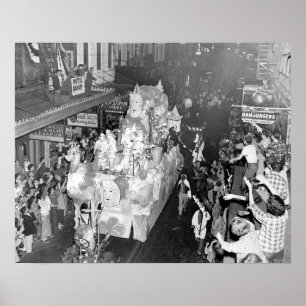 Ritter von Babylon New Orleans Mardigras 1955 Poster