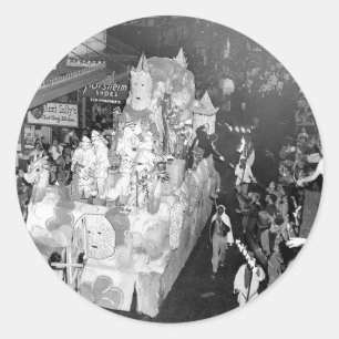 Ritter von Babylon New Orleans Mardigras 1955 Runder Aufkleber