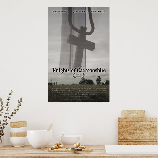 Ritter von Caemonshire mit Poster (Küche)