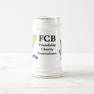 Ritter von Pythias kombinierter Stein Bierglas