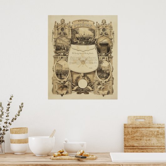 Ritter von Pythias von James Fuller Queen Poster (Küche)