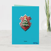 Ritter vor Weihnachten Karte (Rückseite)