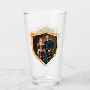 Ritter Wappen mittelalterlich altmodisches Geschen Glas