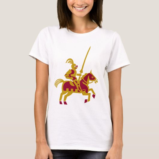 Ritter zu Pferd T-Shirt (Vorderseite)