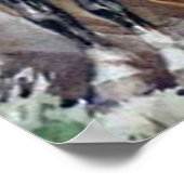 Ritter zu Pferde in Siegerpose Poster (Ecke)