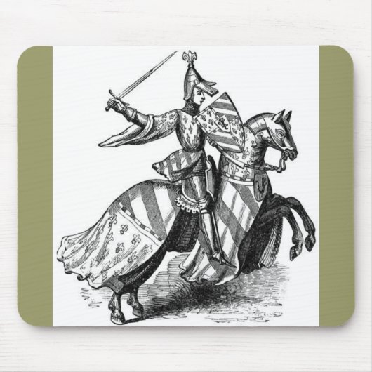 Ritter zu Pferde Mousepad (Vorne)