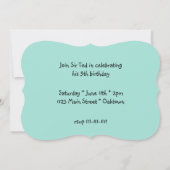 Ritterburg und Dragon zum Geburtstag einladen Einladung (Rückseite)