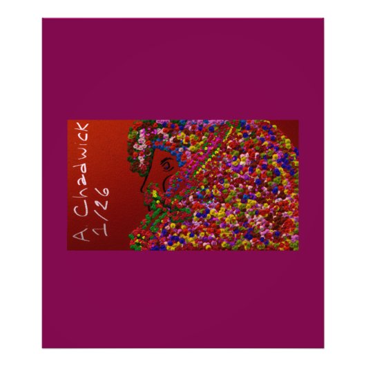 Ritterdame Flower  Fotodruck (Vorne)