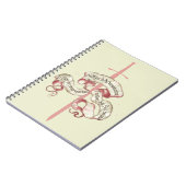 Rittergebet mit Schwert Notizblock (Linke Seite)